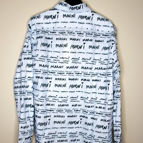 BNWT AW23 MARNI MEGAMARNI POPELINE SHIRT 50 - Picture 3 of 11